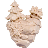 Drevená dekorácia Horské kvety