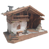 Tradičný drevený betlehem pre figúrky