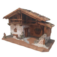 Tradičný drevený betlehem pre figúrky