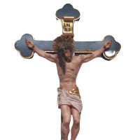 Mramorový kríž v barokovom štýle