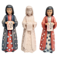 Japonec drevená socha