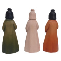 Japonské dievča drevená socha