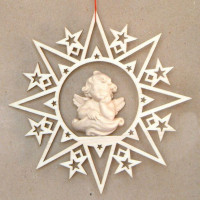 Krištáľová hviezda s anjelom Raffaellom ľavým