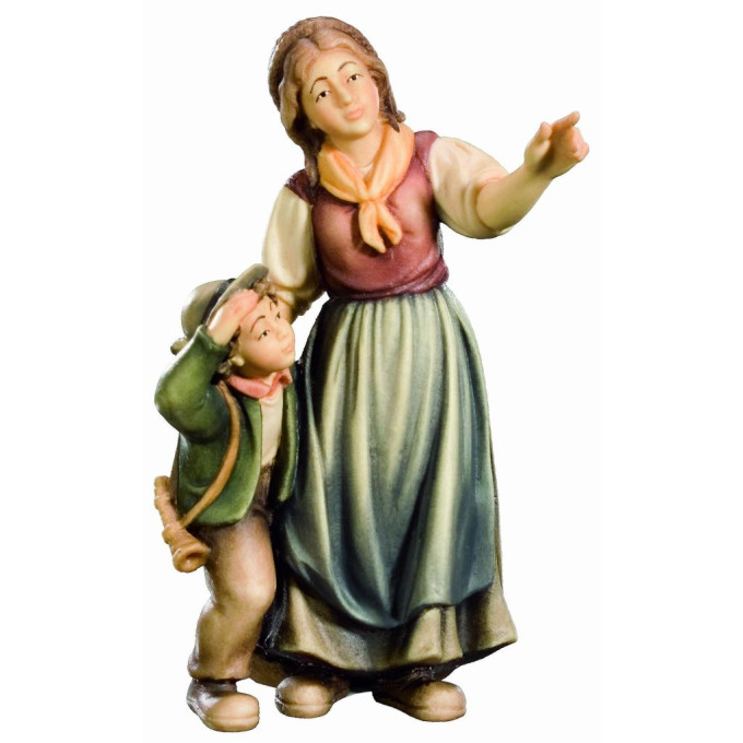 Farmárka s dieťaťom - Sedliacky