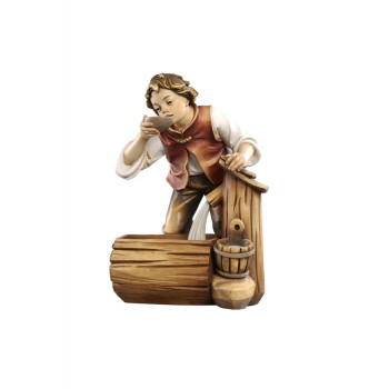 Chlapec pri studni pre betlehem - Vidiecky