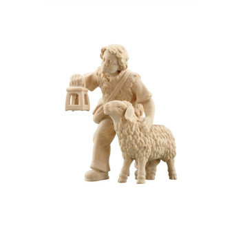 Boy with sheep and lantern for Nativity scene - Alpine