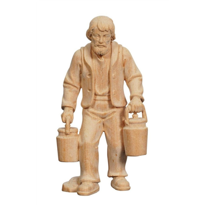Shepherd with milk can for Nativity scene - Alpine