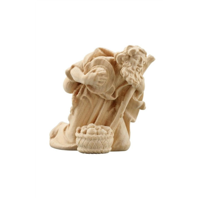 Shepherd kneeling with stick for Nativity scene - Alpine