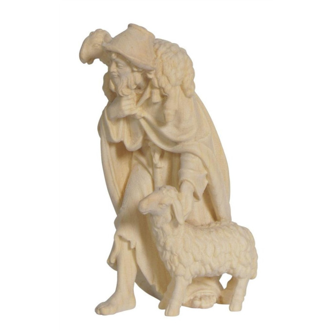 Shepherd with 2 sheep for Nativity scene - Alpine
