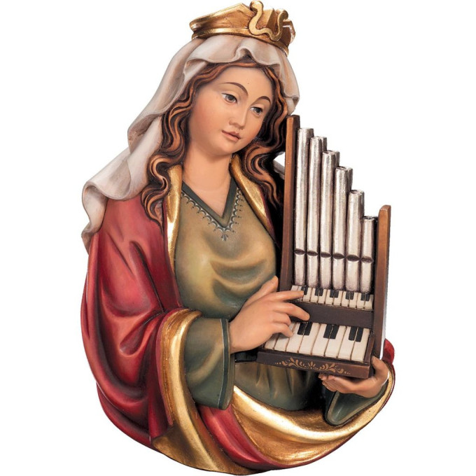 Reliéf Svätej Cecílie