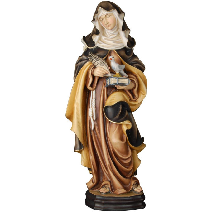 Svätá Scholastika z Nursie s knihou a holubicou