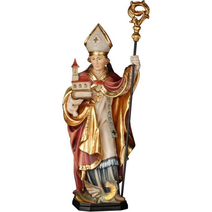 Svätý Gotthard z Hildesheimu s drakom a kostolom